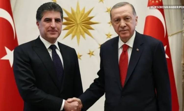 Neçirvan Barzani, Beştepe'de Erdoğan ile görüştü